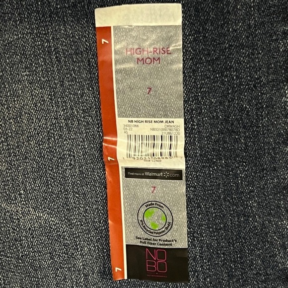 NOBO No Boundaries Jeans Juniors 7‎ Blue High Rise Mom Retro Casual Y2K NEW - Picture 6 of 12